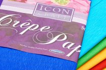 ICON CRAFT PKT.10 ASST CREPE PAPER 50cm x 2m