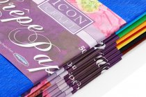 ICON CRAFT PKT.10 ASST CREPE PAPER 50cm x 2m