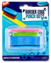 CRAFTY BITZ 5cm BORDER EDGE PUNCH OUT 3 ASST.