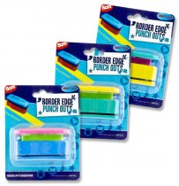 CRAFTY BITZ 5cm BORDER EDGE PUNCH OUT 3 ASST.