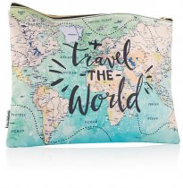 I LOVE STATIONERY 350x260mm Pouch - TRAVEL THE WORLD
