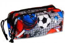 PREMIER TWIN ZIP PENCIL CASE - SPORT 3 ASST.