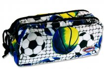 PREMIER TWIN ZIP PENCIL CASE - SPORT 3 ASST.