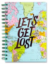 I LOVE STATIONERY A5 200pg WIRO NOTEBOOK - LET'S GET LOST