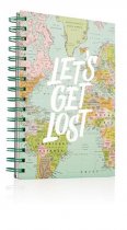 I LOVE STATIONERY A5 200pg WIRO NOTEBOOK - LET'S GET LOST