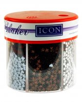 ICON CRAFT 50g 6 PART GLITTER SHAKER CDU - METALLICS