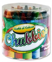 WOC TUB 24 SUPER CHUBBIES CRAYONS