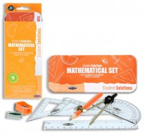 STUDENT SOLUTIONS 9pce MATHS SET - PUMPKIN
