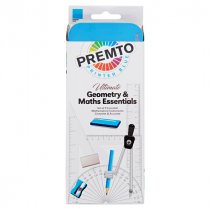 STUDENT SOLUTIONS 9pce MATHS SET - PRINTER BLUE