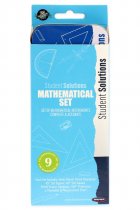 STUDENT SOLUTIONS 9pce MATHS SET - PRINTER BLUE