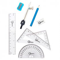 STUDENT SOLUTIONS 9pce MATHS SET - PRINTER BLUE