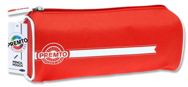 PREMTO RECTANGULAR PENCIL POUCH - KETCHUP RED