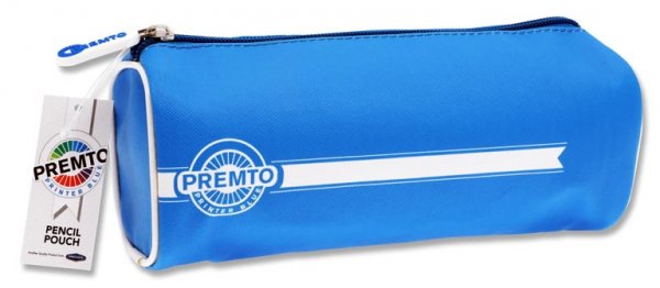 PREMTO RECTANGULAR PENCIL POUCH - PRINTER BLUE