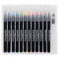 ICON PKT.12 WATERCOLOR BRUSH PENS WITH WATER BRUSH