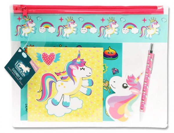 EMOTIONERY 6pce STATIONERY SET - UNICORN