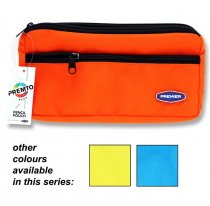 PREMTO NEON 3 POCKET PENCIL CASE 3 ASST.