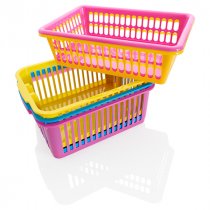 PREMIER UNIVERSAL 371x260x140mm HEAVY DUTY STACKABLE BASKET 3 ASST