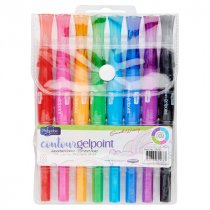 PRO:SCRIBE PKT.8 CONTOUR GELPOINT GEL PENS