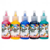 WOC CARD 5x20ml FABRIC PAINT