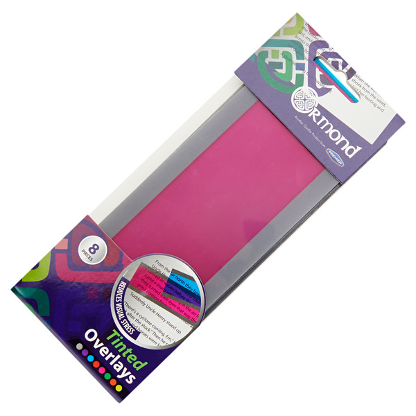 ORMOND PKT.8 190x70mm TINTED OVERLAYS