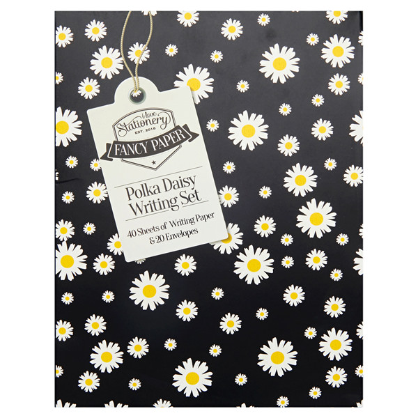 I LOVE STATIONERY A5 WRITING SET & ENVELOPES - POLKA DAISY