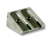 PREMIER OFFICE TWIN HOLE METAL PENCIL SHARPENER (TUB)