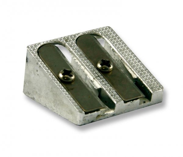 PREMIER OFFICE TWIN HOLE METAL PENCIL SHARPENER (TUB)