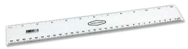 STUDENT SOLUTIONS 12"/30cm TRANSPARENT RULER CDU