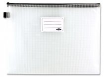 PREMTO A4+ EXTRA DURABLE EXPANDING MESH WALLET - CLEAR PEARL