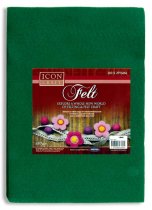 ICON CRAFT PKT.10 A4 FELT SHEETS - GREEN