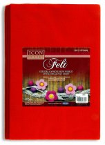 ICON CRAFT PKT.10 A4 FELT SHEETS - RED