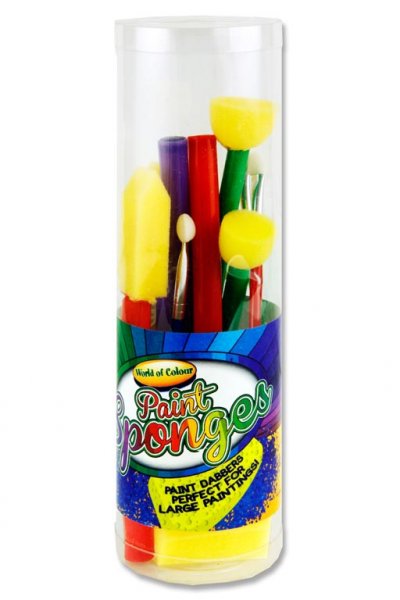 WOC TUBE 10pce SPONGE DABBERS PAINTBRUSHES