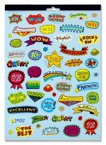 CLEVER KIDZ 12 SHEET 2500+ DELUXE REWARD STICKER PAD