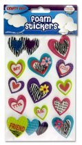 CRAFTY BITZ 3D FOAM STICKERS - HEARTS