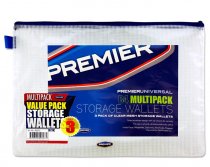 PREMIER UNIVERSAL B4 DURABLE MESH WALLET - CLEAR
