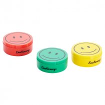 EMOTIONERY SMILEY FACE SHARPENER 3 ASST. CDU