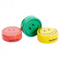 EMOTIONERY SMILEY FACE SHARPENER 3 ASST. CDU