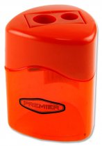 EMOTIONERY TWIN HOLE TRANSPARENT SHARPENER 3 ASST. CDU