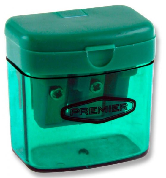 EMOTIONERY SHARPENER TWIN HOLE TRANSPARENT 3 ASST. CDU
