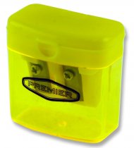 EMOTIONERY SHARPENER TWIN HOLE TRANSPARENT 3 ASST. CDU