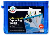 PREMTO A4+ EXTRA DURABLE MESH WALLET - PRINTER BLUE