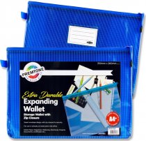 PREMTO A4+ EXTRA DURABLE MESH WALLET - PRINTER BLUE