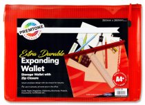 PREMTO A4+ EXTRA DURABLE MESH STORAGE WALLET - KETCHUP RED