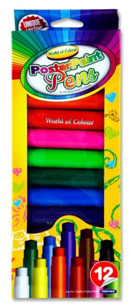 WOC BOX 12x10g POSTER PAINT PENS