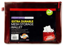 PREMTO A4+ EXTRA DURABLE MESH WALLET - RHUBARB