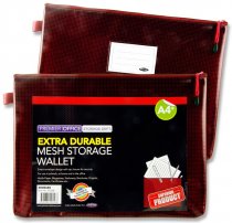 PREMTO A4+ EXTRA DURABLE MESH WALLET - RHUBARB