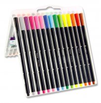 PRO:SCRIBE BOX 30 HEXAGRIP FINELINER PENS - COLOURED
