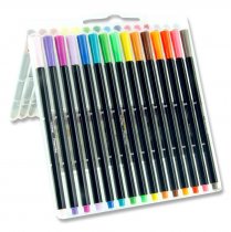 PRO:SCRIBE BOX 30 HEXAGRIP FINELINER PENS - COLOURED