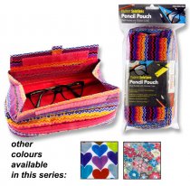STUDENT SOLUTIONS DESK PENCIL POUCH W/GLASSES CASE 3 ASST.