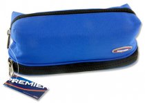 PREMIER PENCIL POUCH WITH 2 ZIPPERS 3 ASST